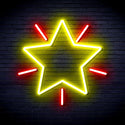 ADVPRO Flashing Star Ultra-Bright LED Neon Sign fnu0109 - Red & Yellow