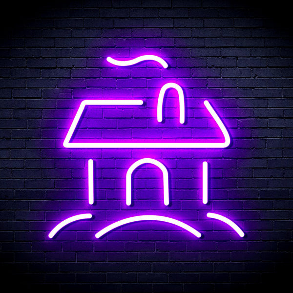 ADVPRO House Ultra-Bright LED Neon Sign fnu0110 - Purple