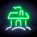 ADVPRO House Ultra-Bright LED Neon Sign fnu0110 - White & Green