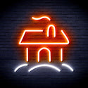 ADVPRO House Ultra-Bright LED Neon Sign fnu0110 - White & Orange