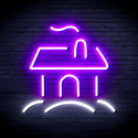 ADVPRO House Ultra-Bright LED Neon Sign fnu0110 - White & Purple