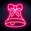 ADVPRO Christmas Bell with Ribbon Ultra-Bright LED Neon Sign fnu0111 - Pink