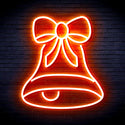 ADVPRO Christmas Bell with Ribbon Ultra-Bright LED Neon Sign fnu0111 - Orange