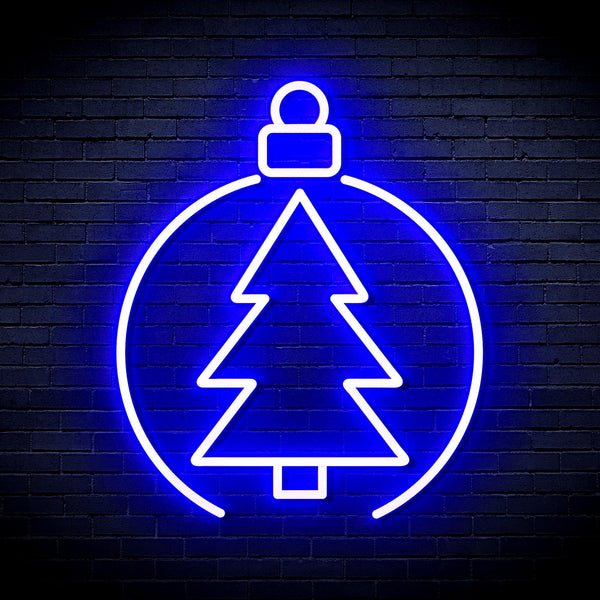 ADVPRO Christmas Tree Ornament Ultra-Bright LED Neon Sign fnu0113 - Blue