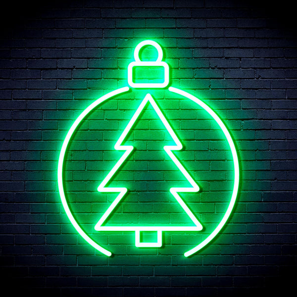 ADVPRO Christmas Tree Ornament Ultra-Bright LED Neon Sign fnu0113 - Golden Yellow