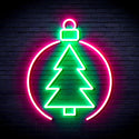 ADVPRO Christmas Tree Ornament Ultra-Bright LED Neon Sign fnu0113 - Green & Pink