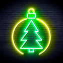 ADVPRO Christmas Tree Ornament Ultra-Bright LED Neon Sign fnu0113 - Green & Yellow