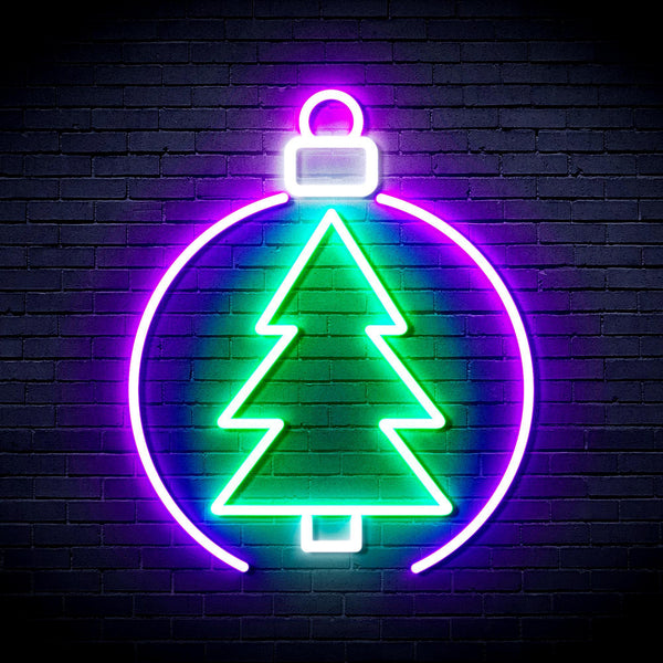 ADVPRO Christmas Tree Ornament Ultra-Bright LED Neon Sign fnu0113 - Multi-Color 3