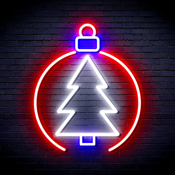 ADVPRO Christmas Tree Ornament Ultra-Bright LED Neon Sign fnu0113 - Multi-Color 8
