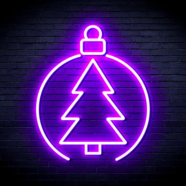 ADVPRO Christmas Tree Ornament Ultra-Bright LED Neon Sign fnu0113 - Purple