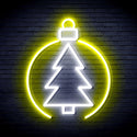 ADVPRO Christmas Tree Ornament Ultra-Bright LED Neon Sign fnu0113 - White & Yellow