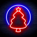 ADVPRO Christmas Tree Ornament Ultra-Bright LED Neon Sign fnu0114 - Blue & Red