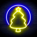 ADVPRO Christmas Tree Ornament Ultra-Bright LED Neon Sign fnu0114 - Blue & Yellow