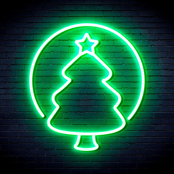 ADVPRO Christmas Tree Ornament Ultra-Bright LED Neon Sign fnu0114 - Golden Yellow