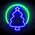 ADVPRO Christmas Tree Ornament Ultra-Bright LED Neon Sign fnu0114 - Green & Blue