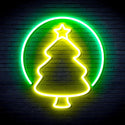 ADVPRO Christmas Tree Ornament Ultra-Bright LED Neon Sign fnu0114 - Green & Yellow