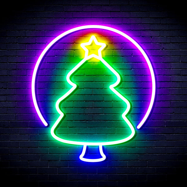 ADVPRO Christmas Tree Ornament Ultra-Bright LED Neon Sign fnu0114 - Multi-Color 3