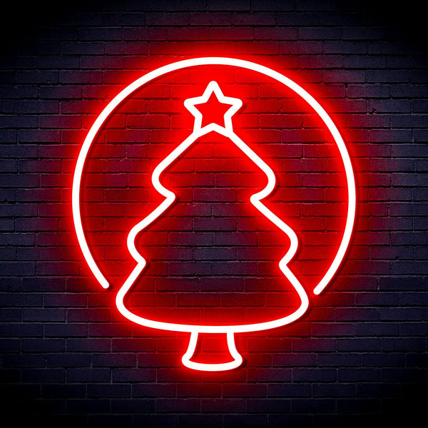 ADVPRO Christmas Tree Ornament Ultra-Bright LED Neon Sign fnu0114 - Red