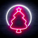 ADVPRO Christmas Tree Ornament Ultra-Bright LED Neon Sign fnu0114 - White & Pink