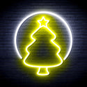 ADVPRO Christmas Tree Ornament Ultra-Bright LED Neon Sign fnu0114 - White & Yellow
