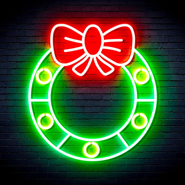 ADVPRO Christmas Holly Ultra-Bright LED Neon Sign fnu0116 - Multi-Color 1