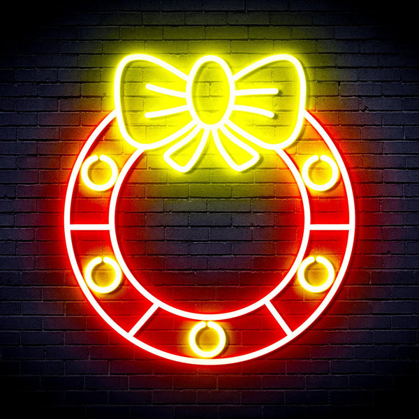 ADVPRO Christmas Holly Ultra-Bright LED Neon Sign fnu0116 - Red & Yellow