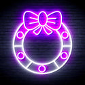 ADVPRO Christmas Holly Ultra-Bright LED Neon Sign fnu0116 - White & Purple
