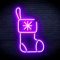 ADVPRO Christmas Sock Ultra-Bright LED Neon Sign fnu0117 - Purple