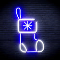 ADVPRO Christmas Sock Ultra-Bright LED Neon Sign fnu0117 - White & Blue