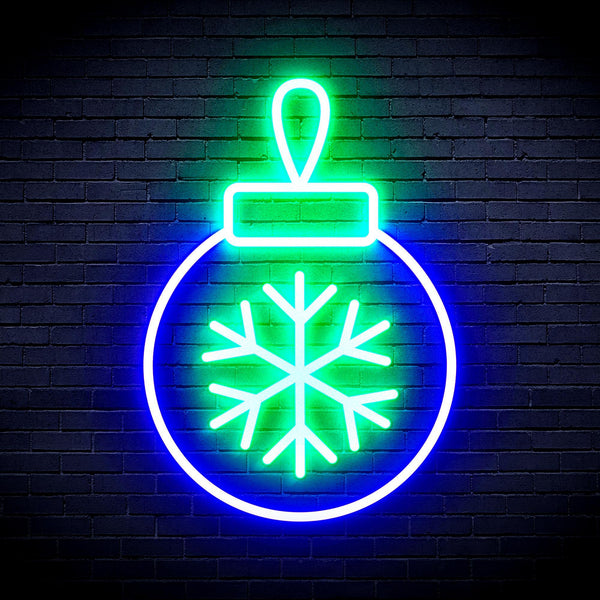 ADVPRO Christmas Tree Ornament Ultra-Bright LED Neon Sign fnu0119 - Green & Blue