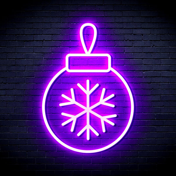 ADVPRO Christmas Tree Ornament Ultra-Bright LED Neon Sign fnu0119 - Purple