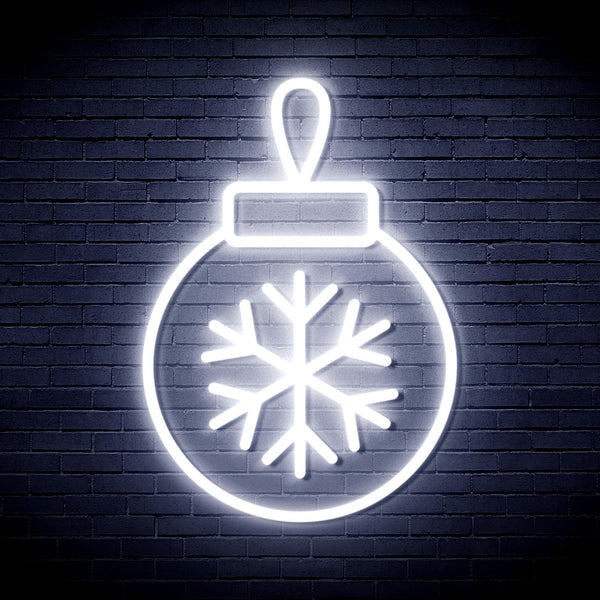 ADVPRO Christmas Tree Ornament Ultra-Bright LED Neon Sign fnu0119 - White