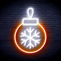 ADVPRO Christmas Tree Ornament Ultra-Bright LED Neon Sign fnu0119 - White & Orange