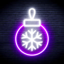 ADVPRO Christmas Tree Ornament Ultra-Bright LED Neon Sign fnu0119 - White & Purple