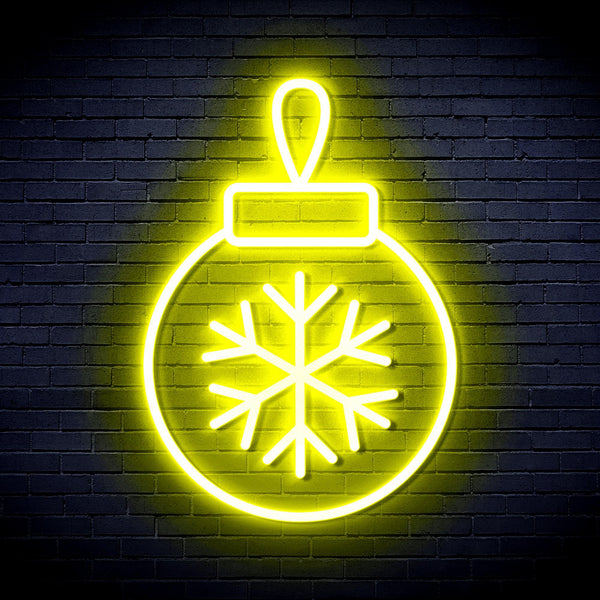 ADVPRO Christmas Tree Ornament Ultra-Bright LED Neon Sign fnu0119 - Yellow
