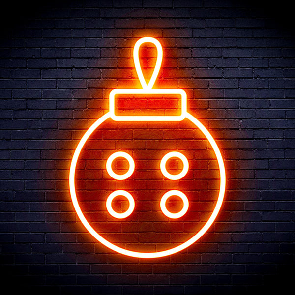 ADVPRO Christmas Tree Ornament Ultra-Bright LED Neon Sign fnu0120 - Orange
