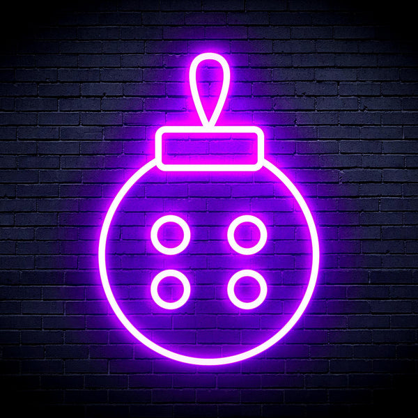 ADVPRO Christmas Tree Ornament Ultra-Bright LED Neon Sign fnu0120 - Purple