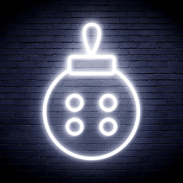 ADVPRO Christmas Tree Ornament Ultra-Bright LED Neon Sign fnu0120 - White