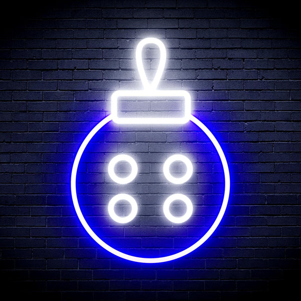 ADVPRO Christmas Tree Ornament Ultra-Bright LED Neon Sign fnu0120 - White & Blue