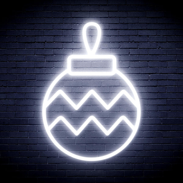 ADVPRO Christmas Tree Ornament Ultra-Bright LED Neon Sign fnu0121 - White