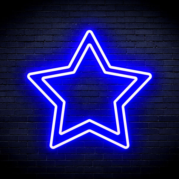 ADVPRO Star Ultra-Bright LED Neon Sign fnu0122 - Blue