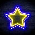 ADVPRO Star Ultra-Bright LED Neon Sign fnu0122 - Blue & Yellow