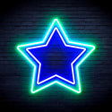 ADVPRO Star Ultra-Bright LED Neon Sign fnu0122 - Green & Blue
