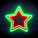 ADVPRO Star Ultra-Bright LED Neon Sign fnu0122 - Green & Red