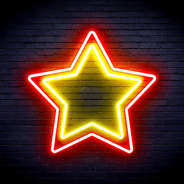 ADVPRO Star Ultra-Bright LED Neon Sign fnu0122 - Red & Yellow