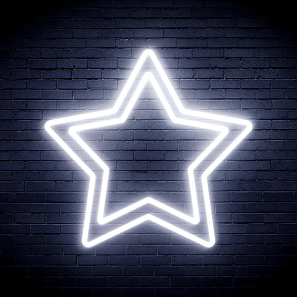 ADVPRO Star Ultra-Bright LED Neon Sign fnu0122 - White