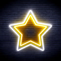 ADVPRO Star Ultra-Bright LED Neon Sign fnu0122 - White & Golden Yellow