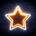 ADVPRO Star Ultra-Bright LED Neon Sign fnu0122 - White & Orange