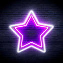ADVPRO Star Ultra-Bright LED Neon Sign fnu0122 - White & Purple