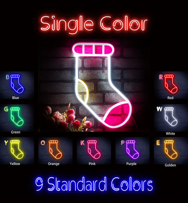 ADVPRO Christmas Sock Ultra-Bright LED Neon Sign fnu0123 - Classic
